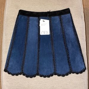 Zara Girls Suede Skirt